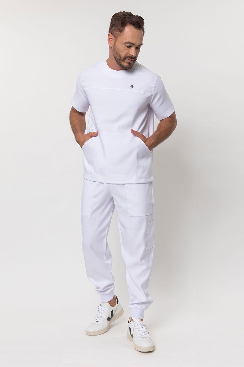 scrub masculino comfy manga curta branco2