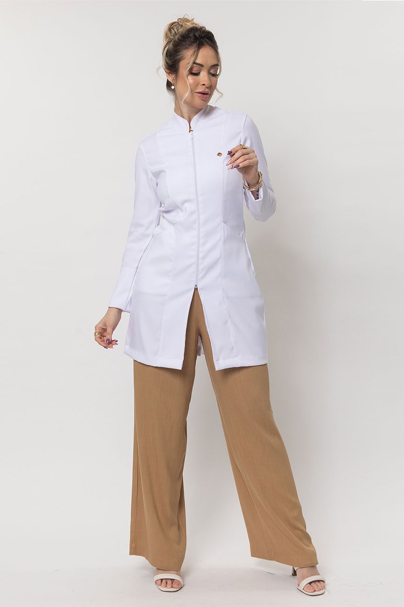 02 jaleco feminino heloisa manga longa branco