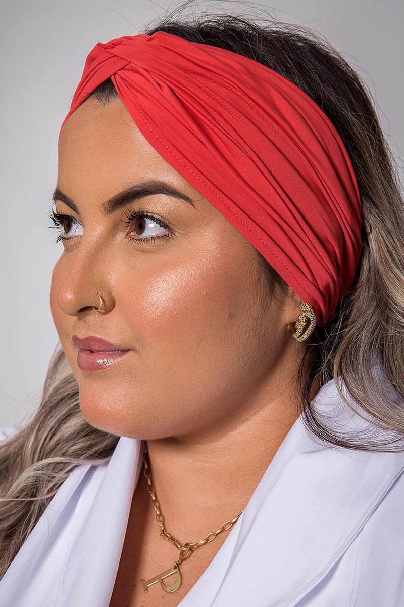 turbante feminino coral 2