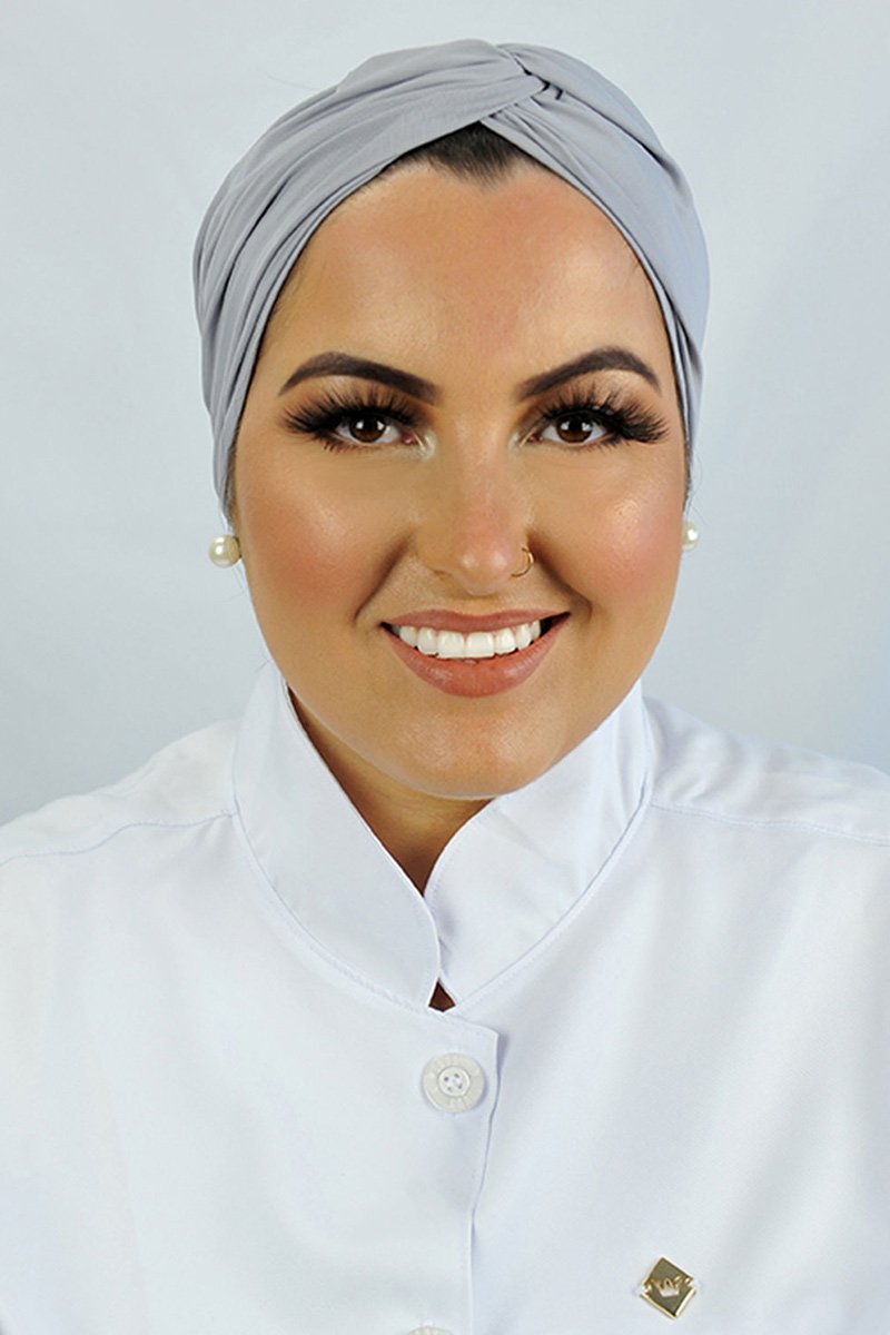 turbante feminino cinza 1