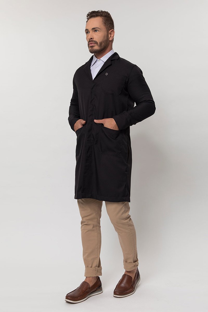 jaleco masculino manga longa heitor preto 3