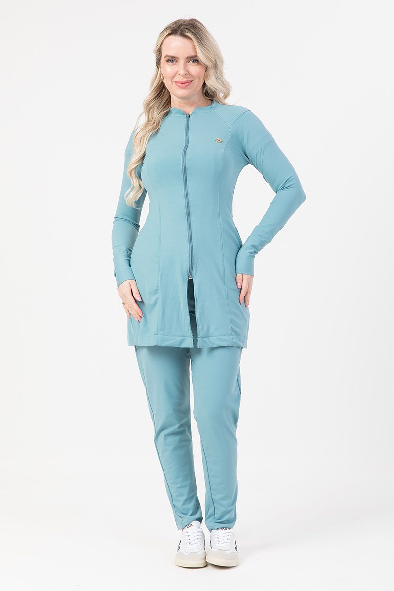 jaleco feminino clara azul ciano 1