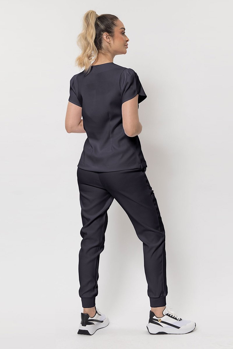 scrub feminino manga curta comfy chumbo 4