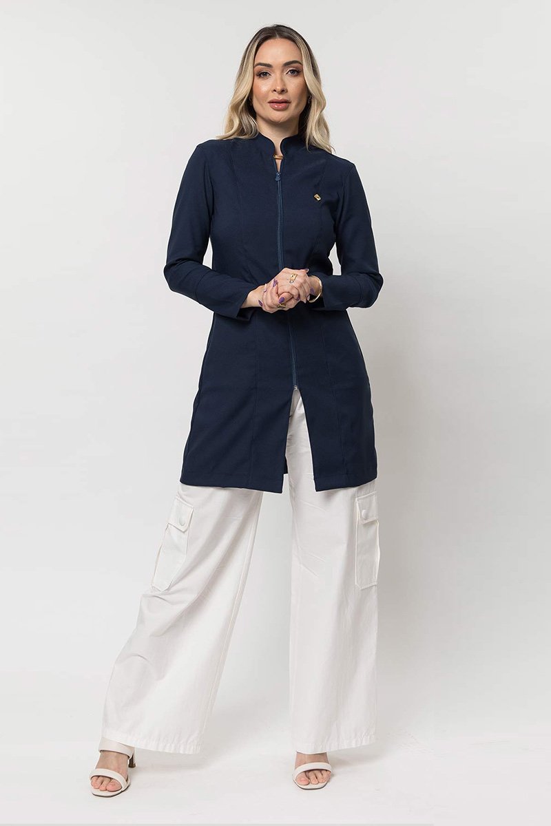 jaleco feminino heloisa manga longa azulmarinho 1