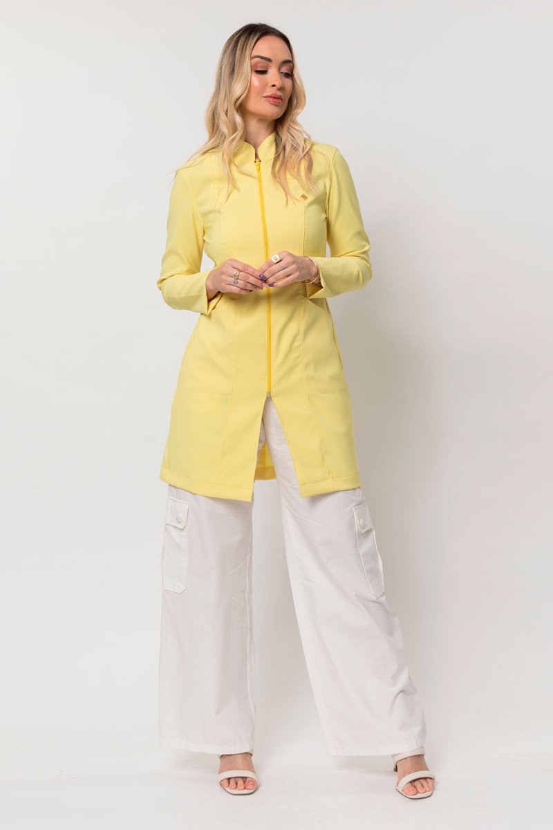jaleco feminino heloisa manga longa amarelo 3