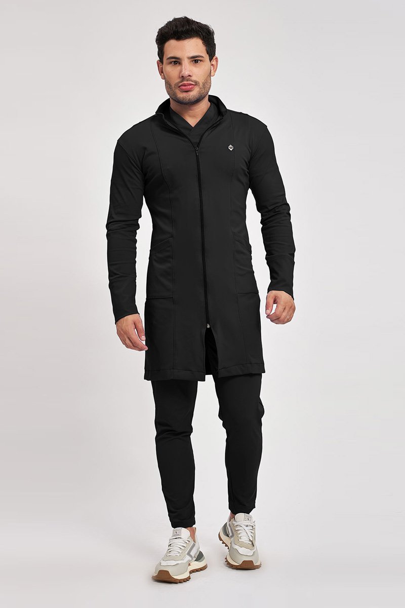 jaleco masculino benicio preto 2