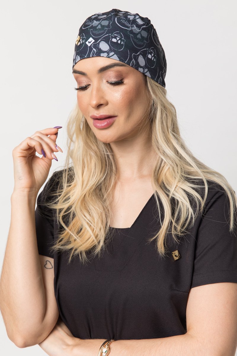 gorro feminino caveira verde 1