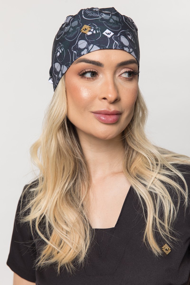 gorro feminino caveira verde 2