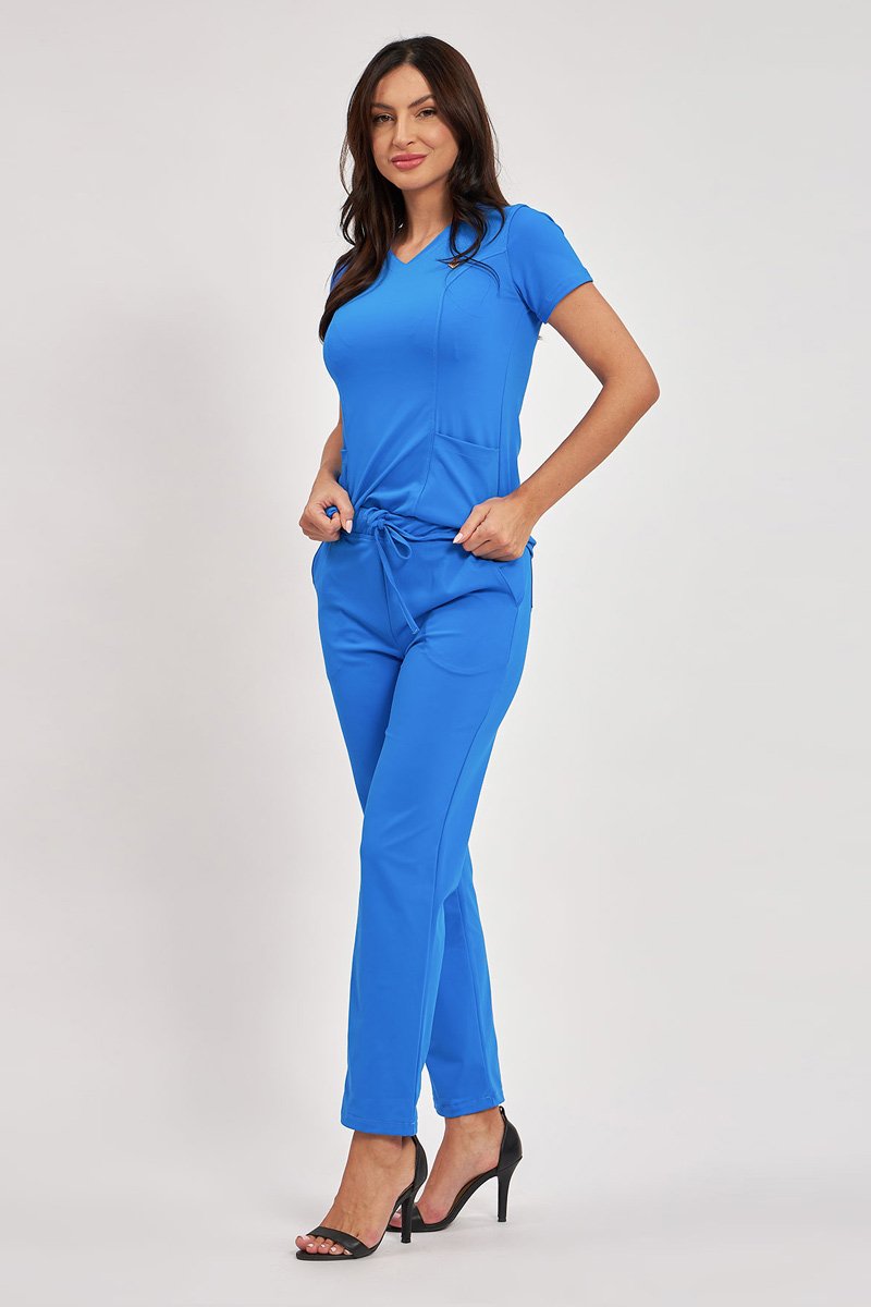 scrub feminino manga curta loren azul royal 3