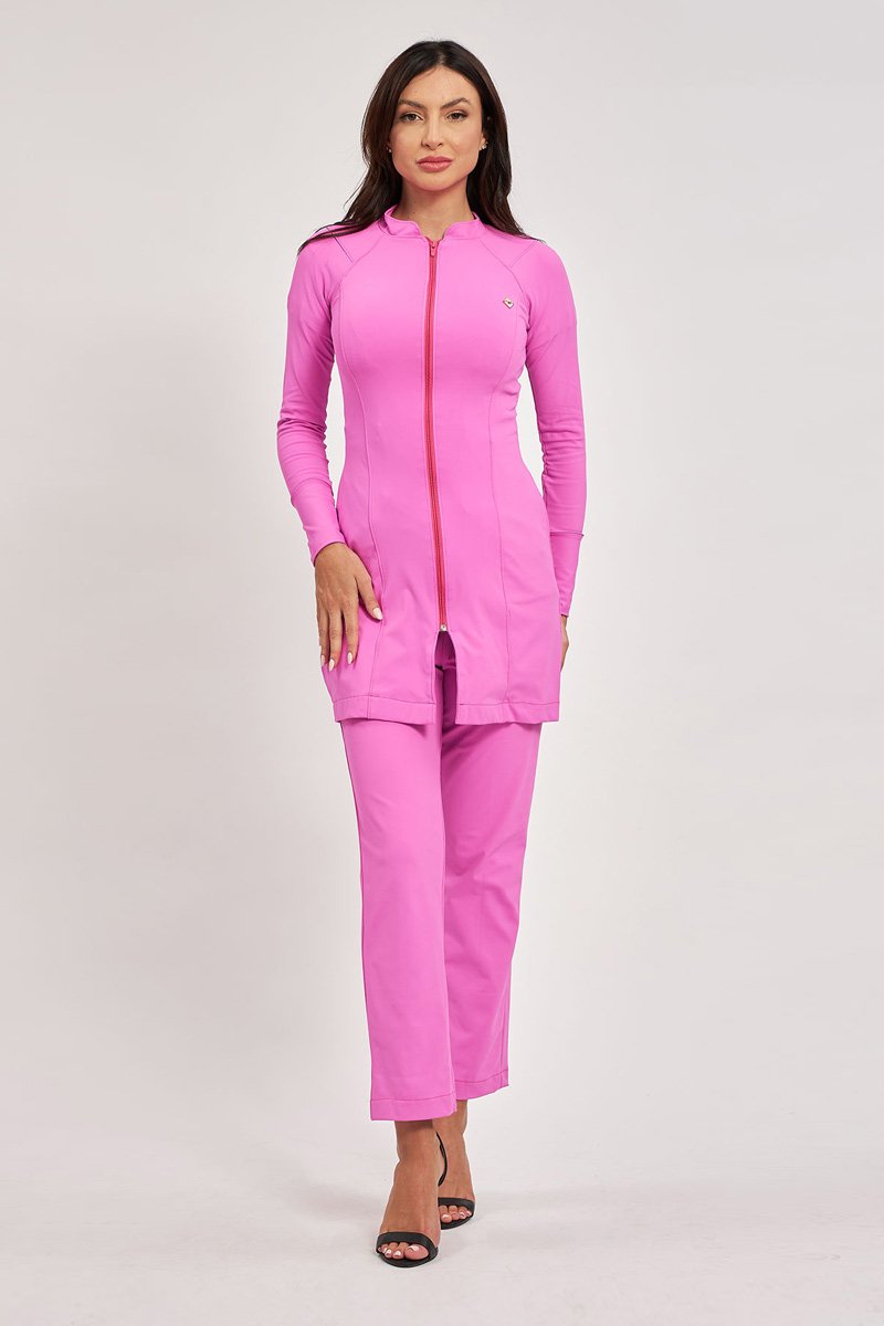 jaleco feminino clara rosa 2