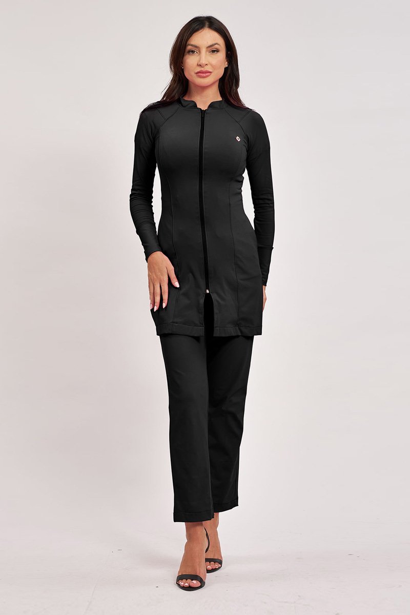 jaleco feminino clara preto 2