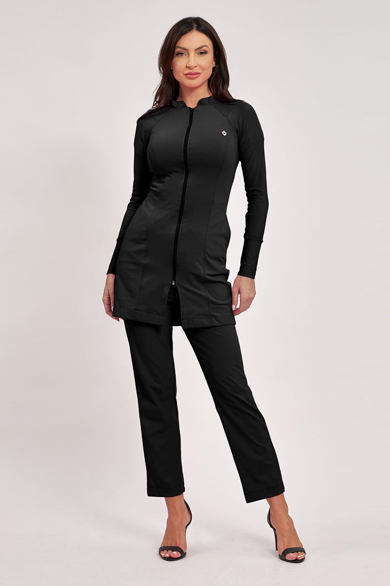 jaleco feminino clara preto 3