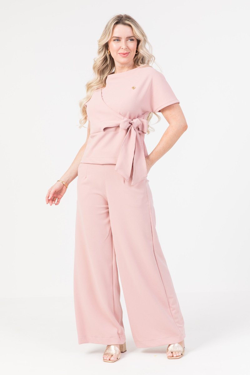 scrub feminino manga curta glamour rosa nudel 1