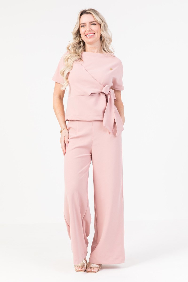 scrub feminino manga curta glamour rosa nudel 2
