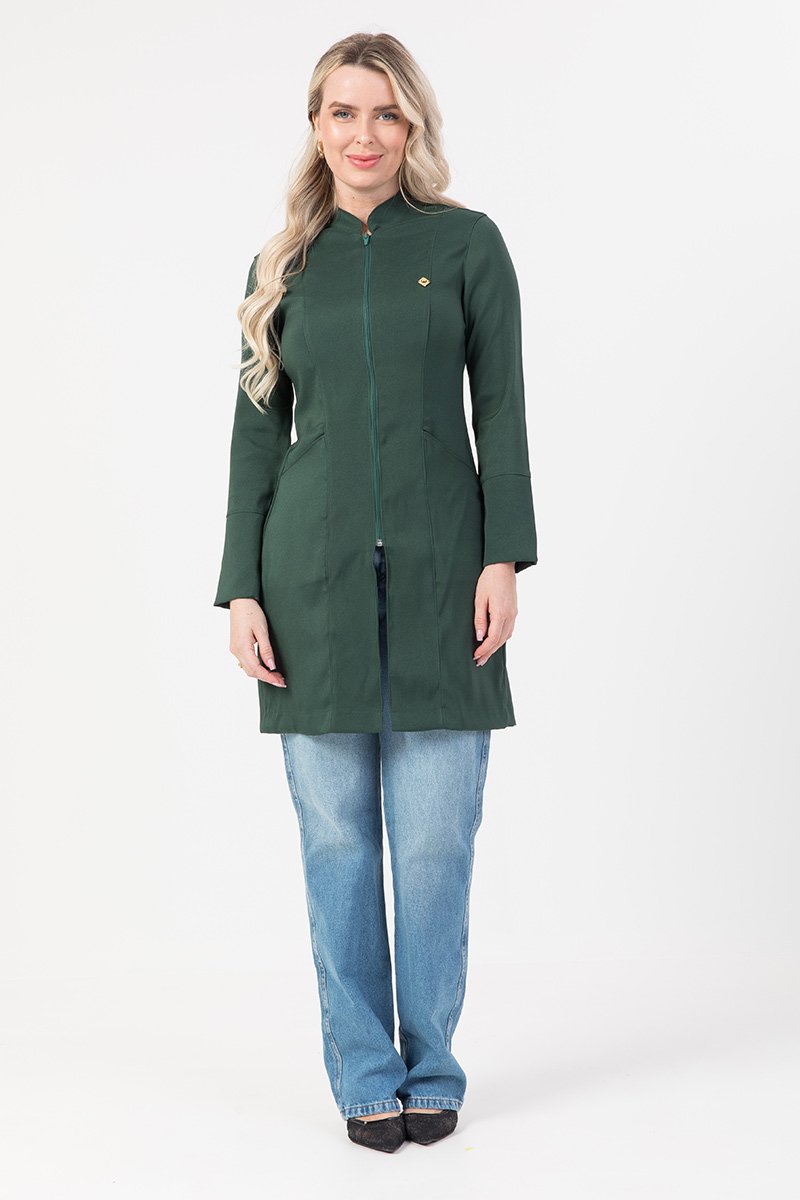 jaleco feminino heloisa manga longa verdemilitar 2