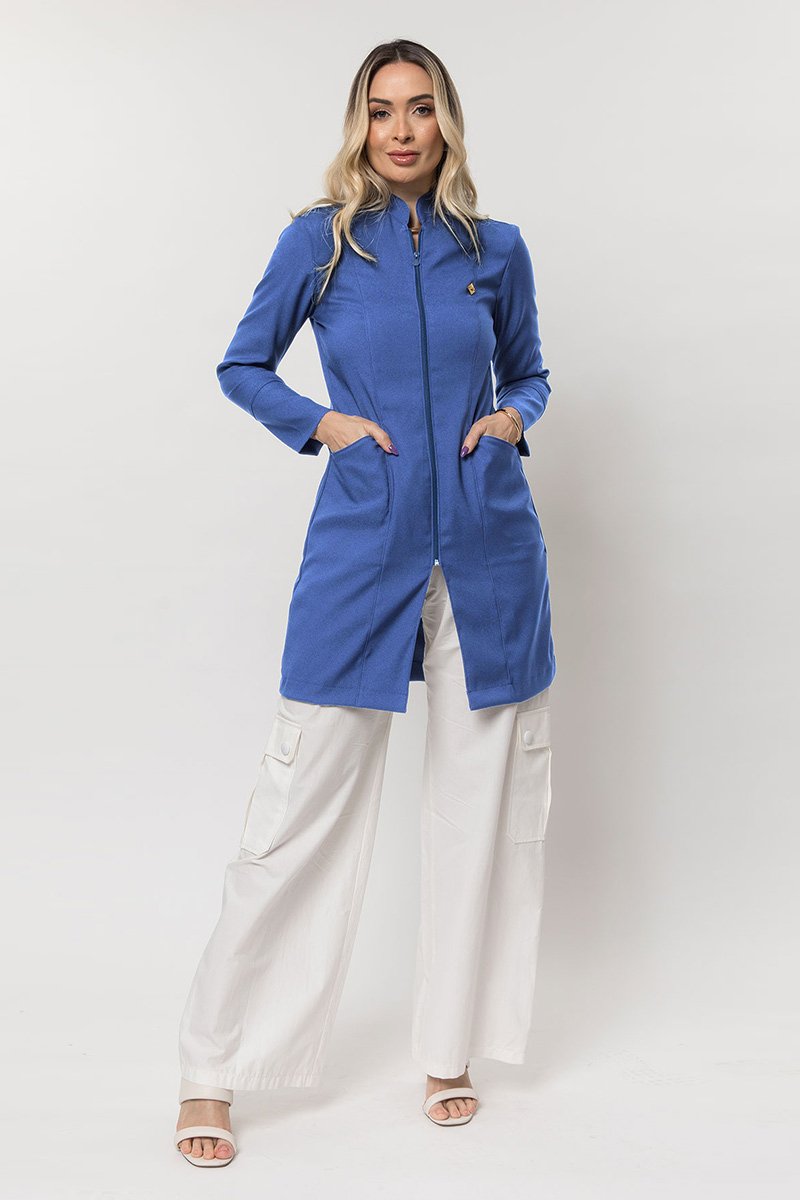 jaleco feminino heloisa manga longa swit denim 1