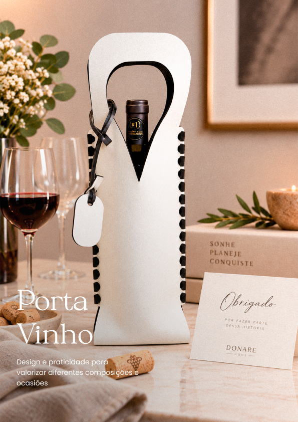 capa porta vinho e espumante