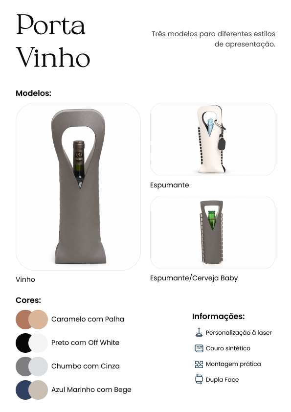 detalhamento porta vinho e espumante